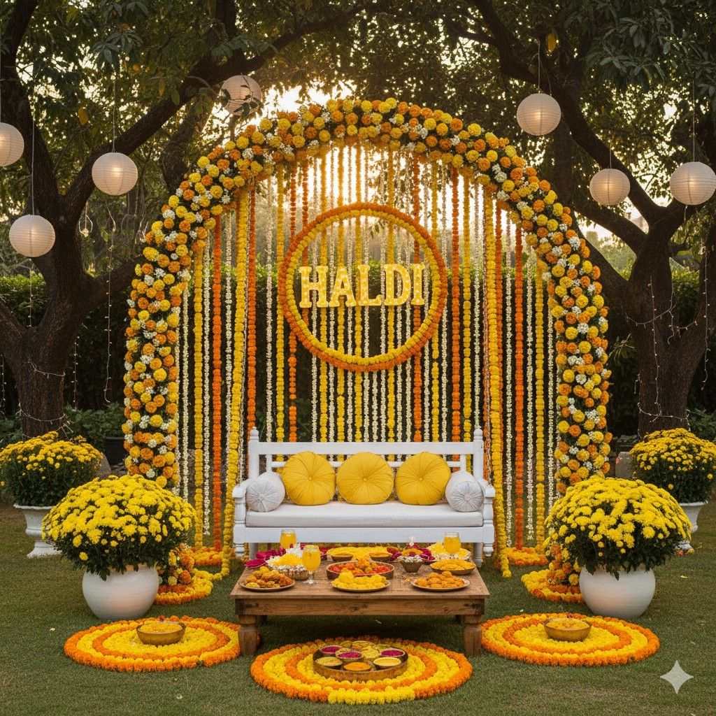 Haldi decoration

